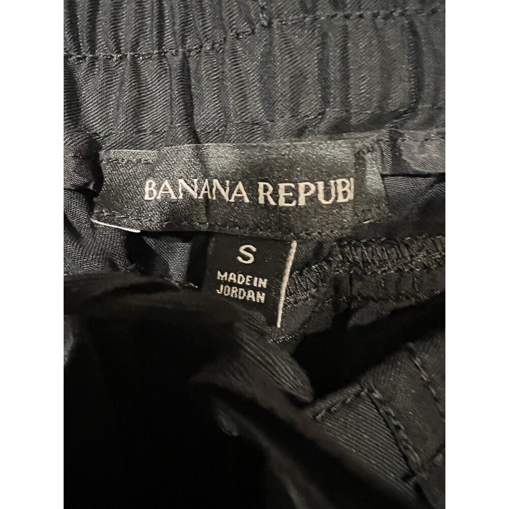 Banana Republic womens pants joggers black With Pockets Tie Elastic Waist Small - Picture 5 of 6